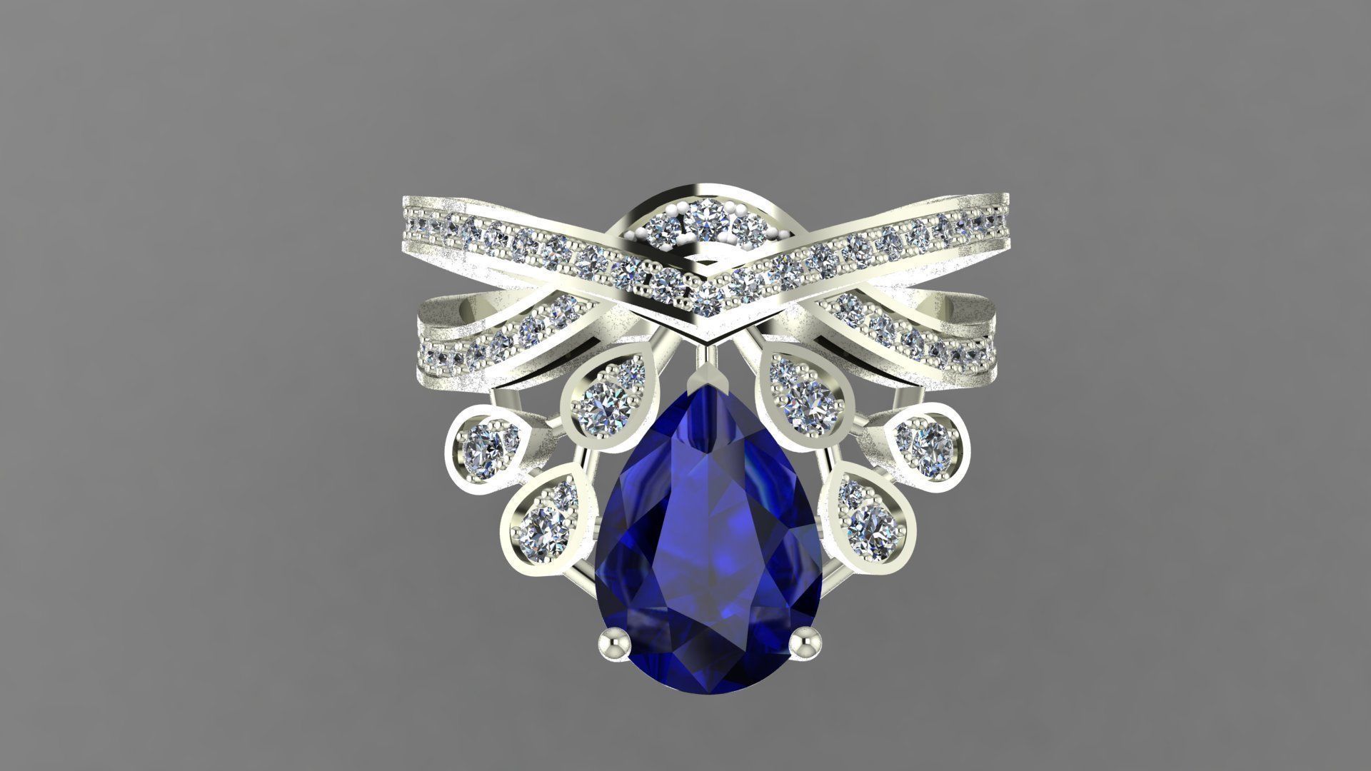 Chaumet ring replica 3D print model_4