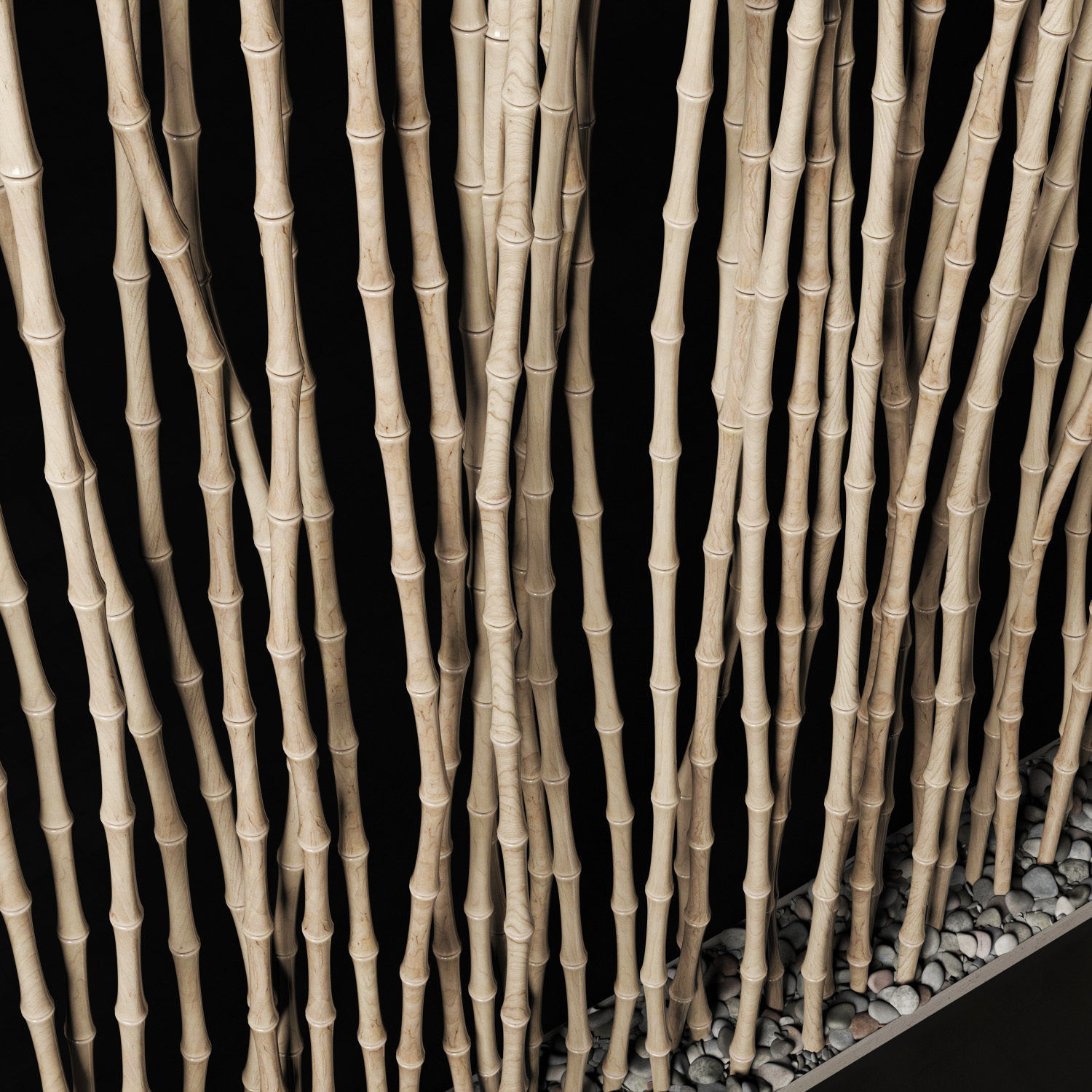 Bamboo thin branch decor n3  3D model_3