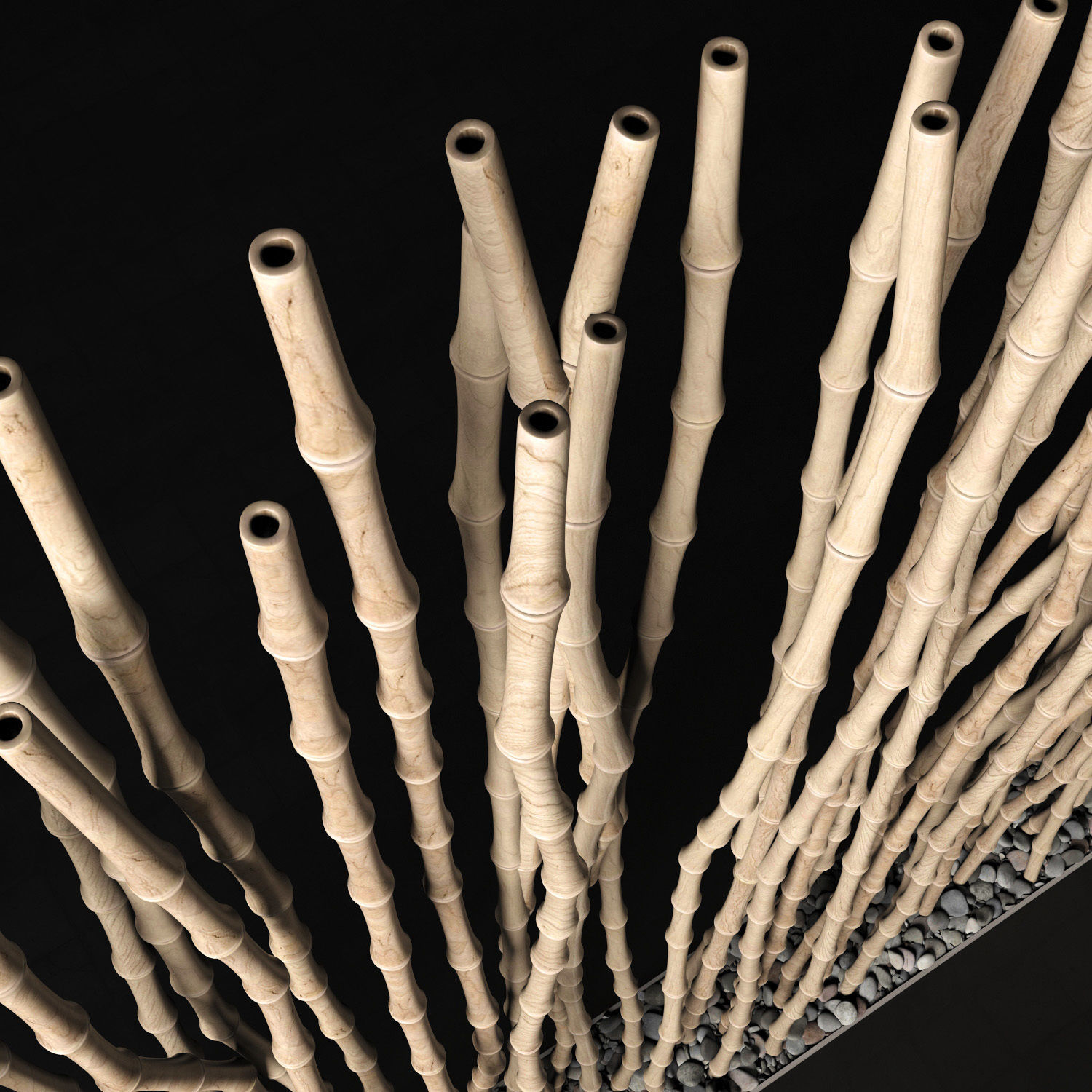 Bamboo thin branch decor n3  3D model_10