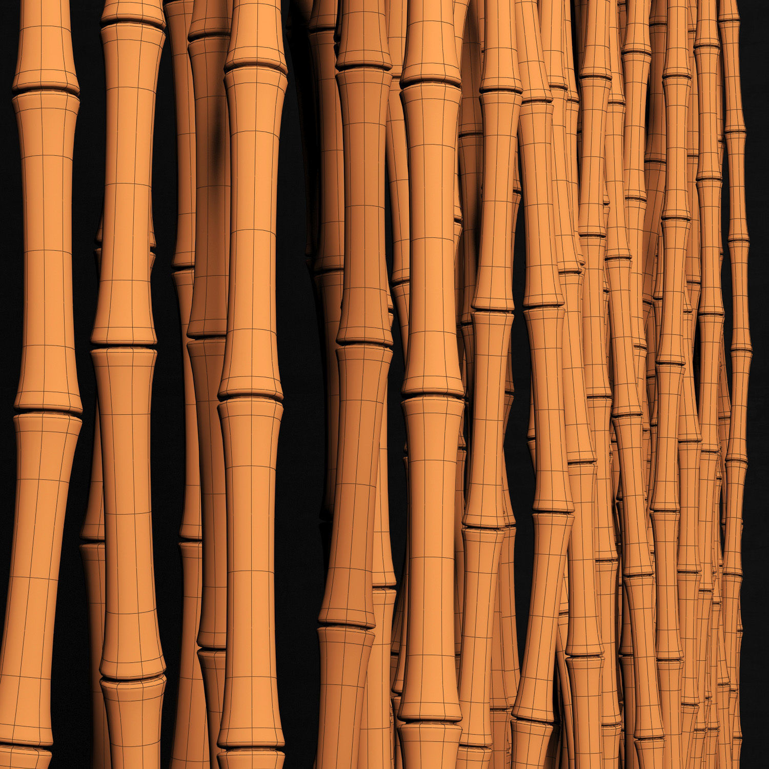 Bamboo thin branch decor n3  3D model_13