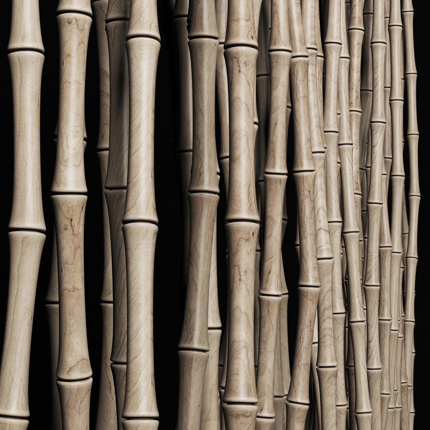 Bamboo thin branch decor n3  3D model_4