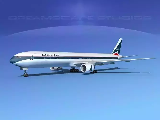 Boeing 777-300 Delta 3D model
