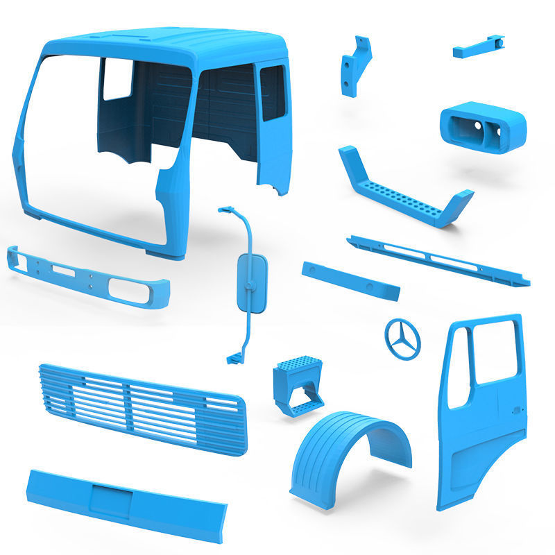 Mercedes Benz NG 1632 3D print model_9