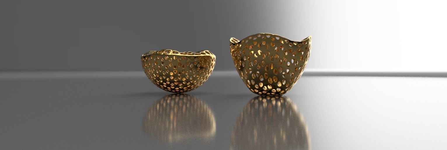 Decorative vase 2 peces LS design 3D model_1