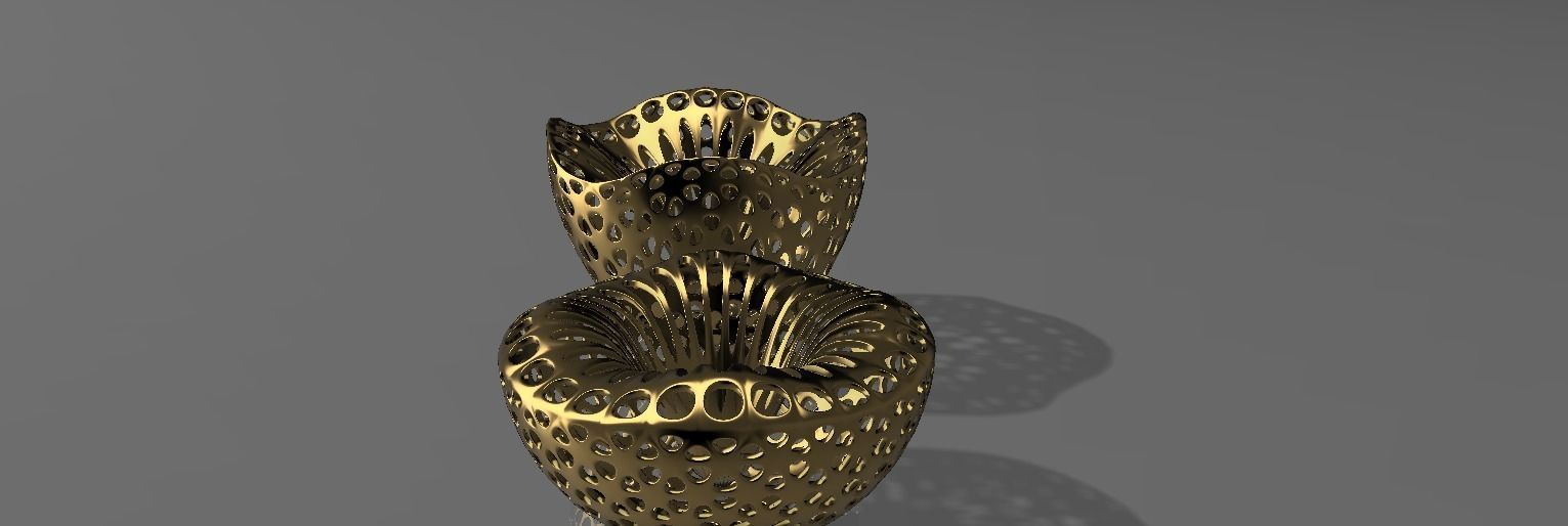 Decorative vase 2 peces LS design 3D model_6