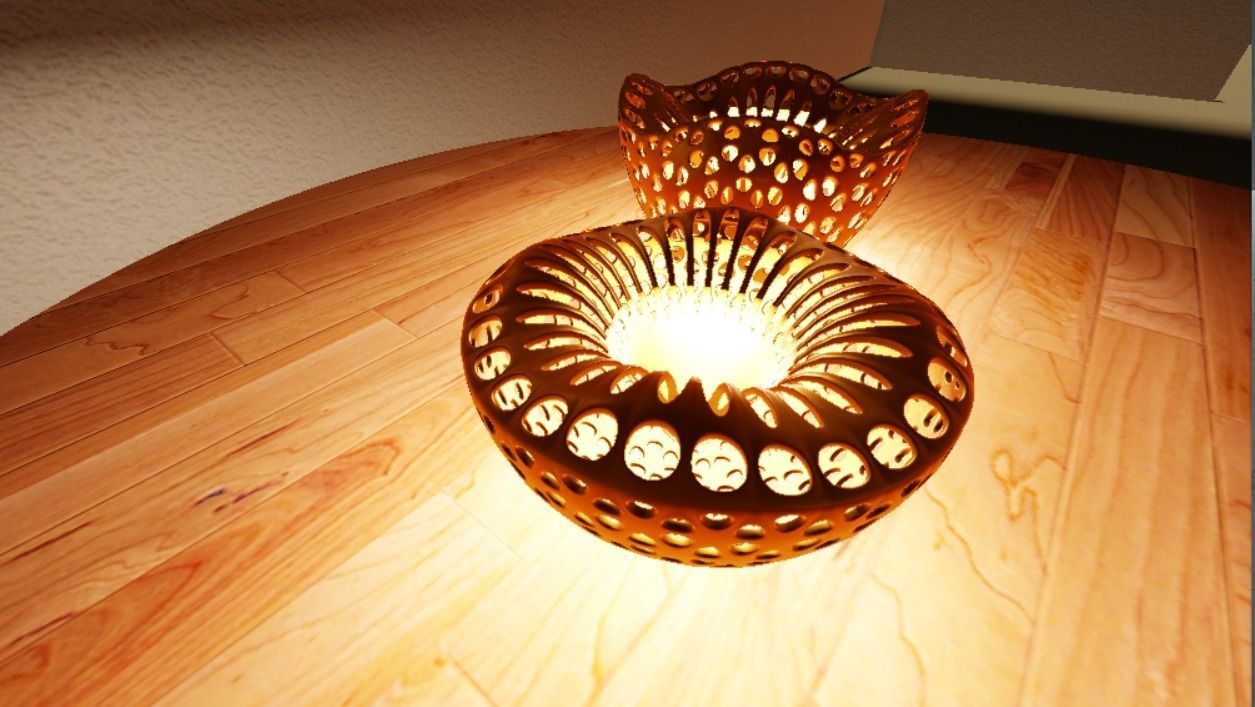 Decorative vase 2 peces LS design 3D model_12