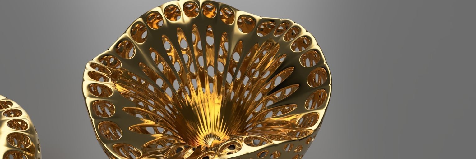 Decorative vase 2 peces LS design 3D model_3