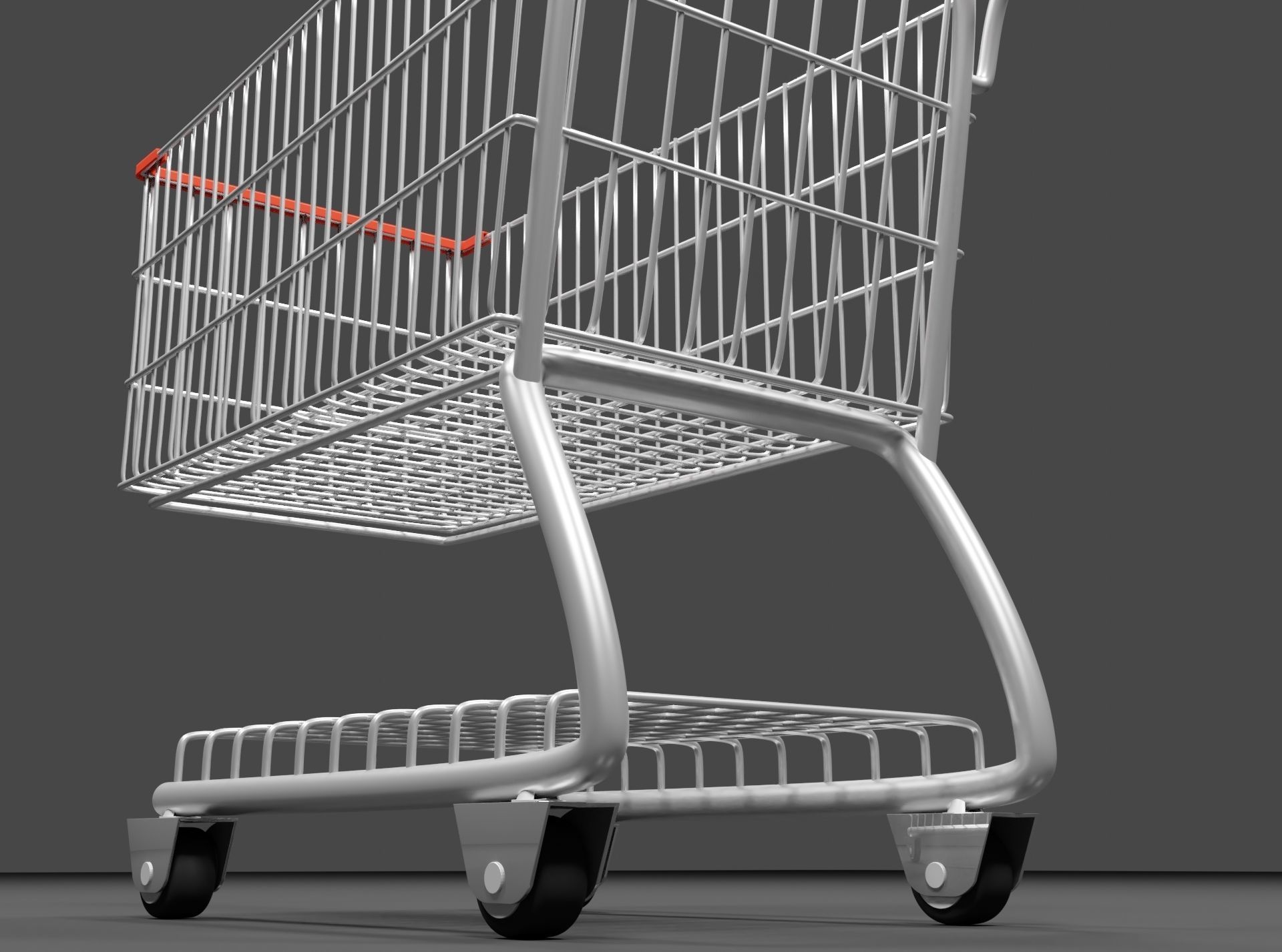 Shopping cart 3D model 3D model_4