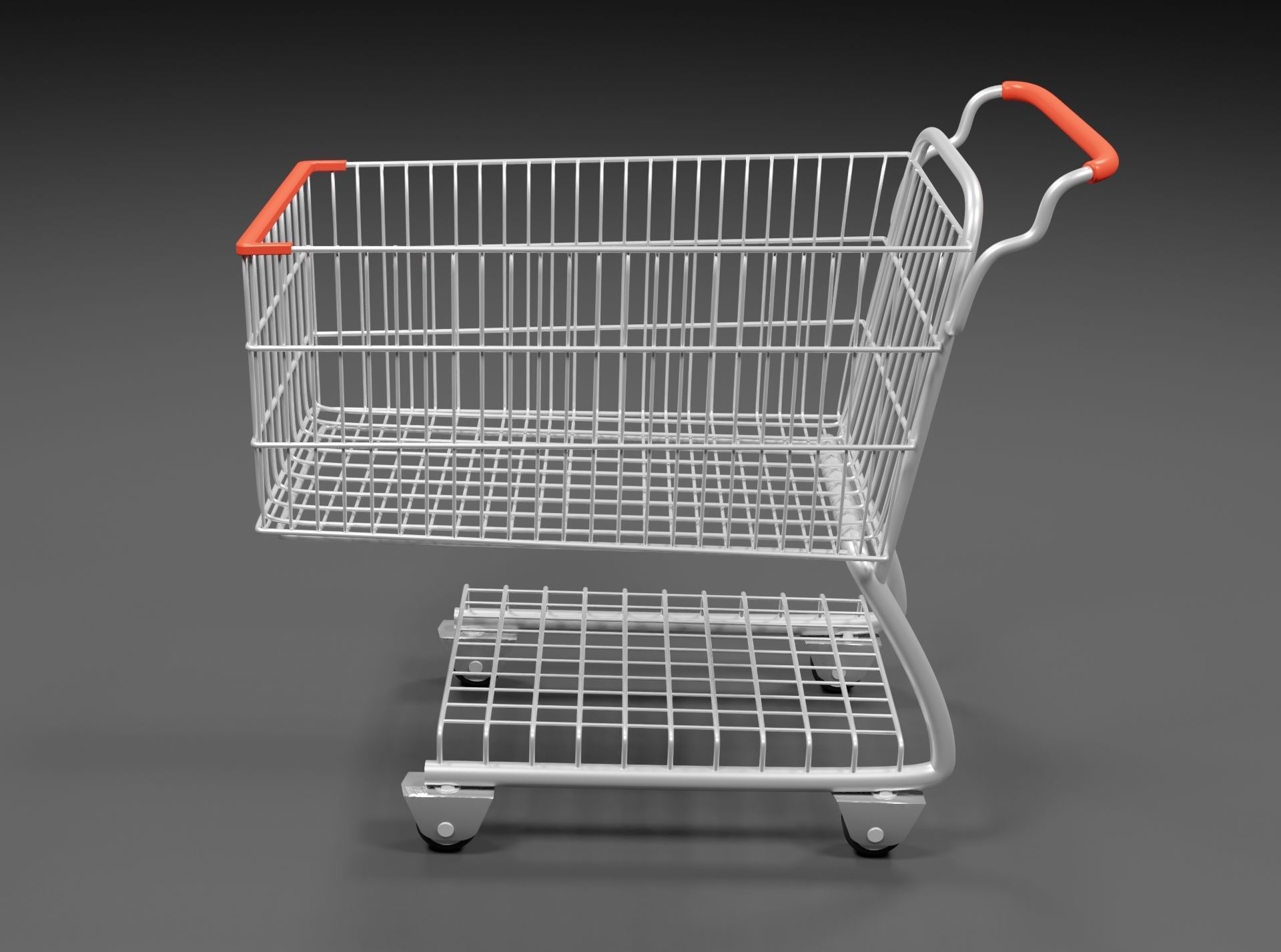 Shopping cart 3D model 3D model_3