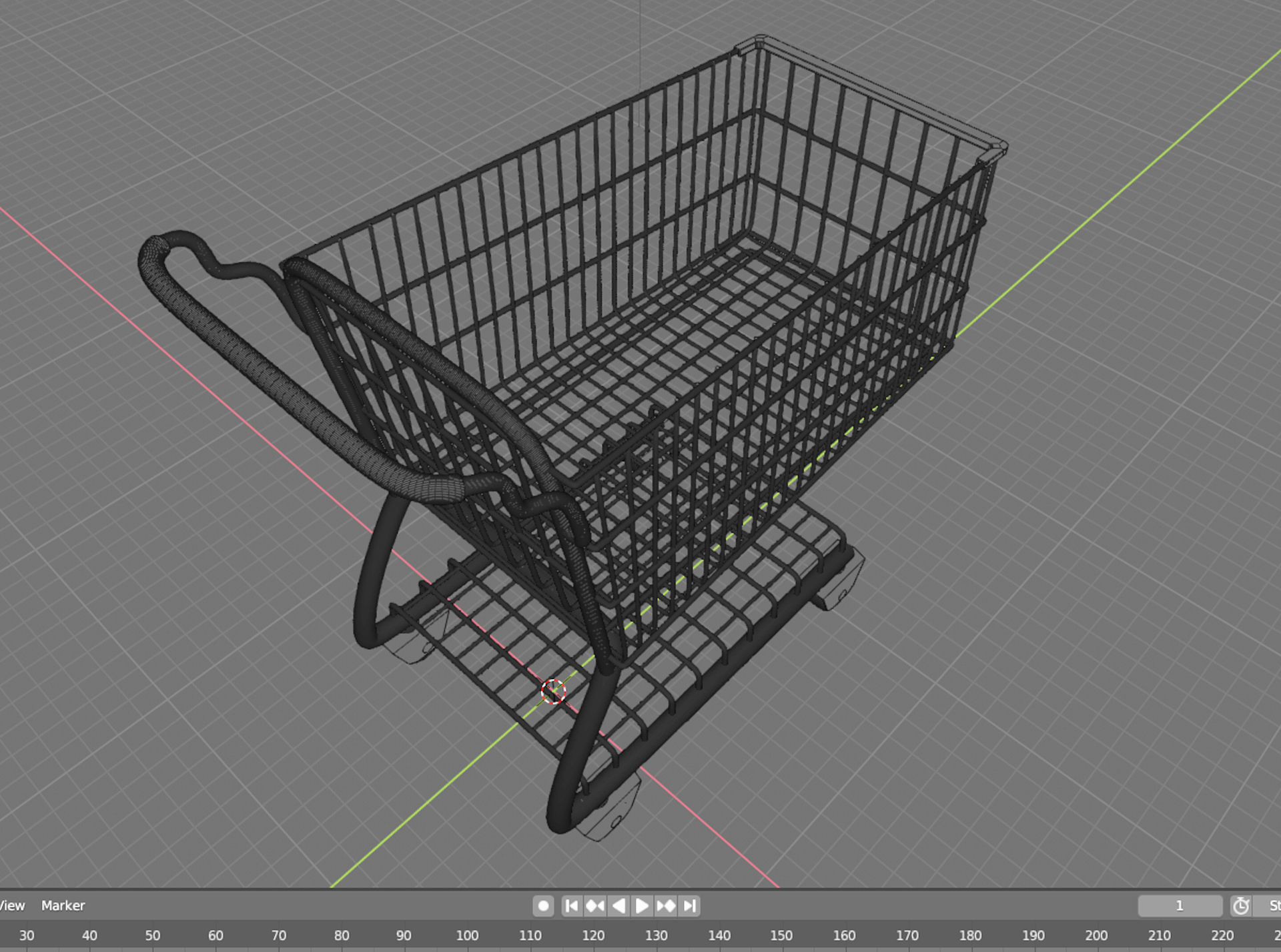 Shopping cart 3D model 3D model_6