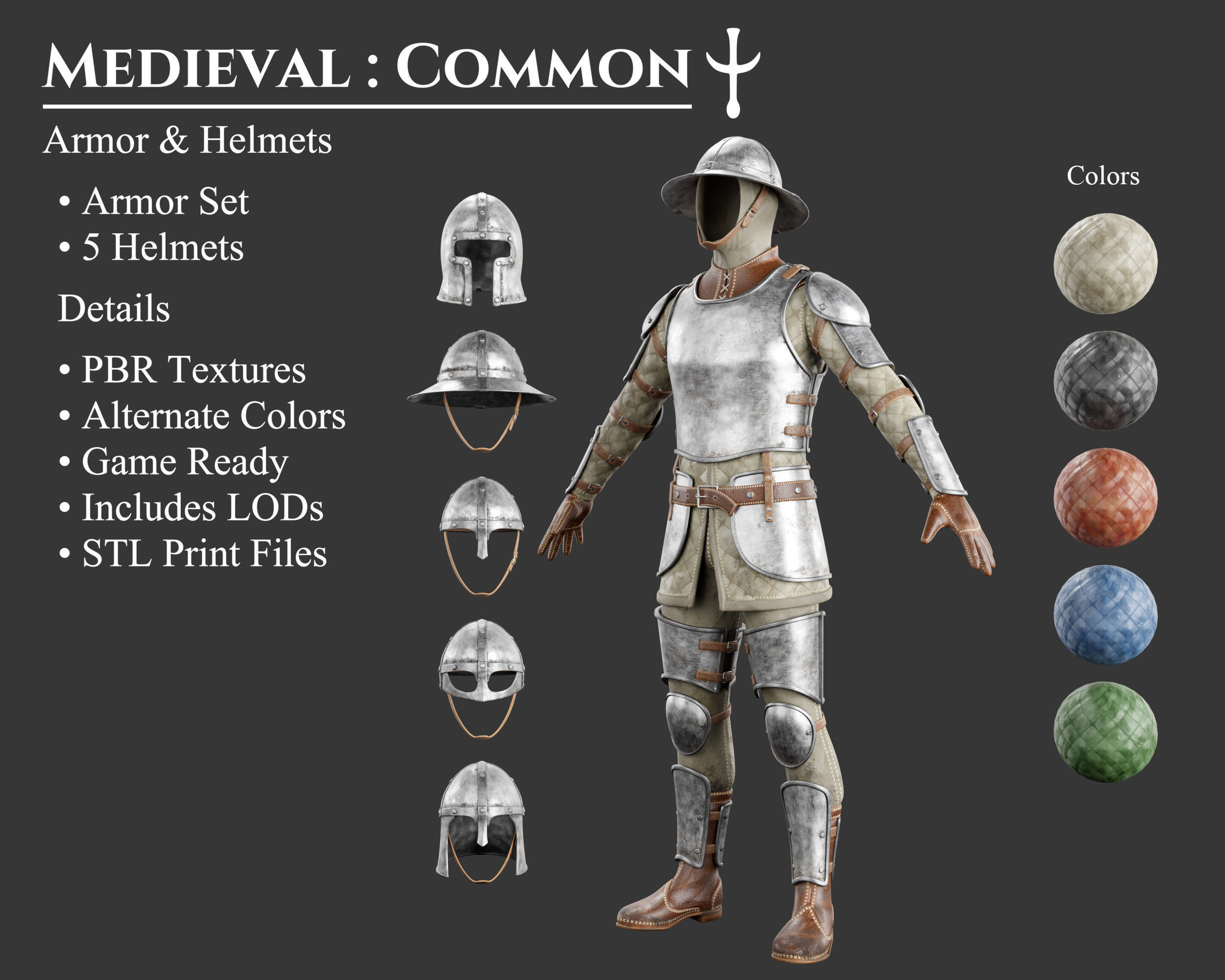 Medieval Collection Common Armor and Helmets _1