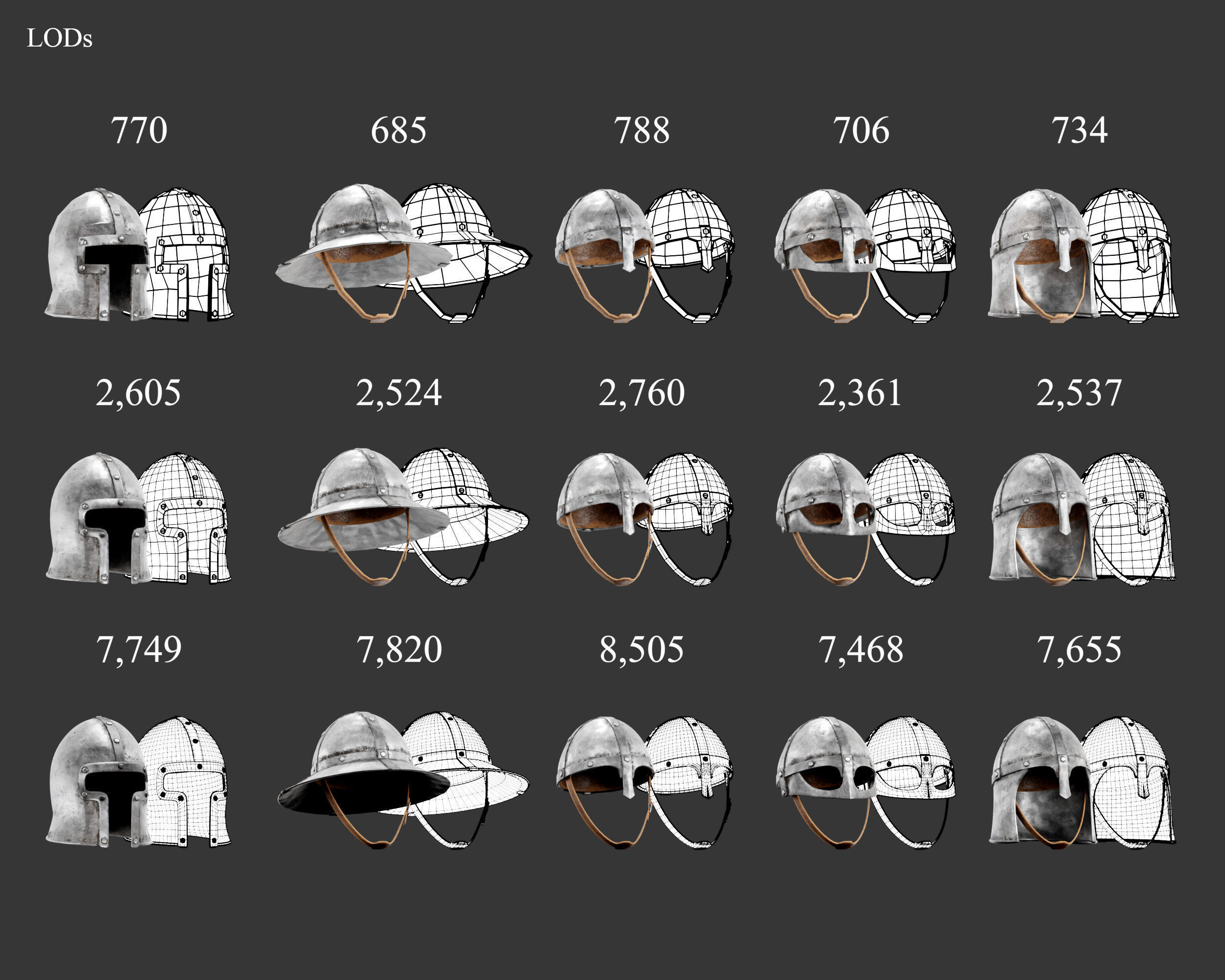 Medieval Collection Common Armor and Helmets _12