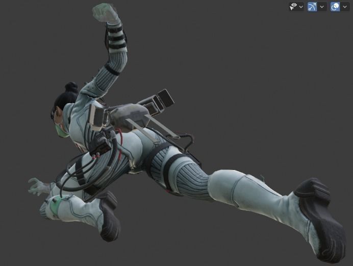 Wraith Legendary Skin Quarantine 722 3D model_3