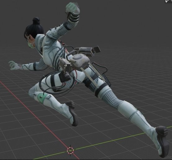 Wraith Legendary Skin Quarantine 722 3D model_1