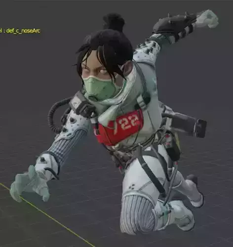 Wraith Legendary Skin Quarantine 722 3D model