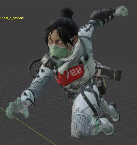 Wraith Legendary Skin Quarantine 722 3D model_0