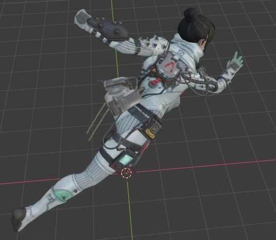 Wraith Legendary Skin Quarantine 722 3D model_2