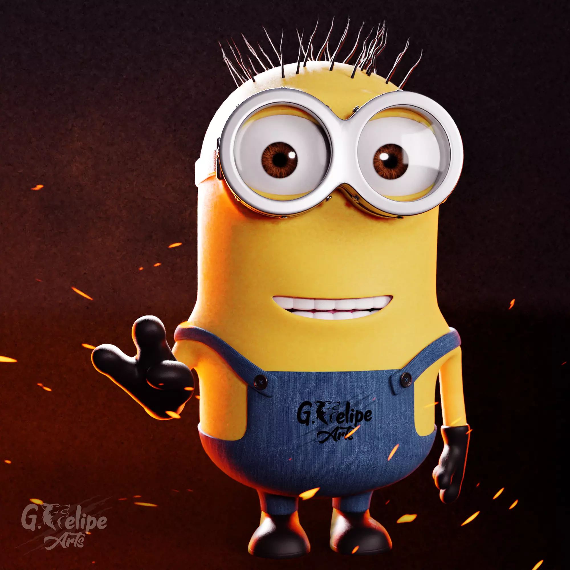 Minion 3D Model Low-poly 3D model_0