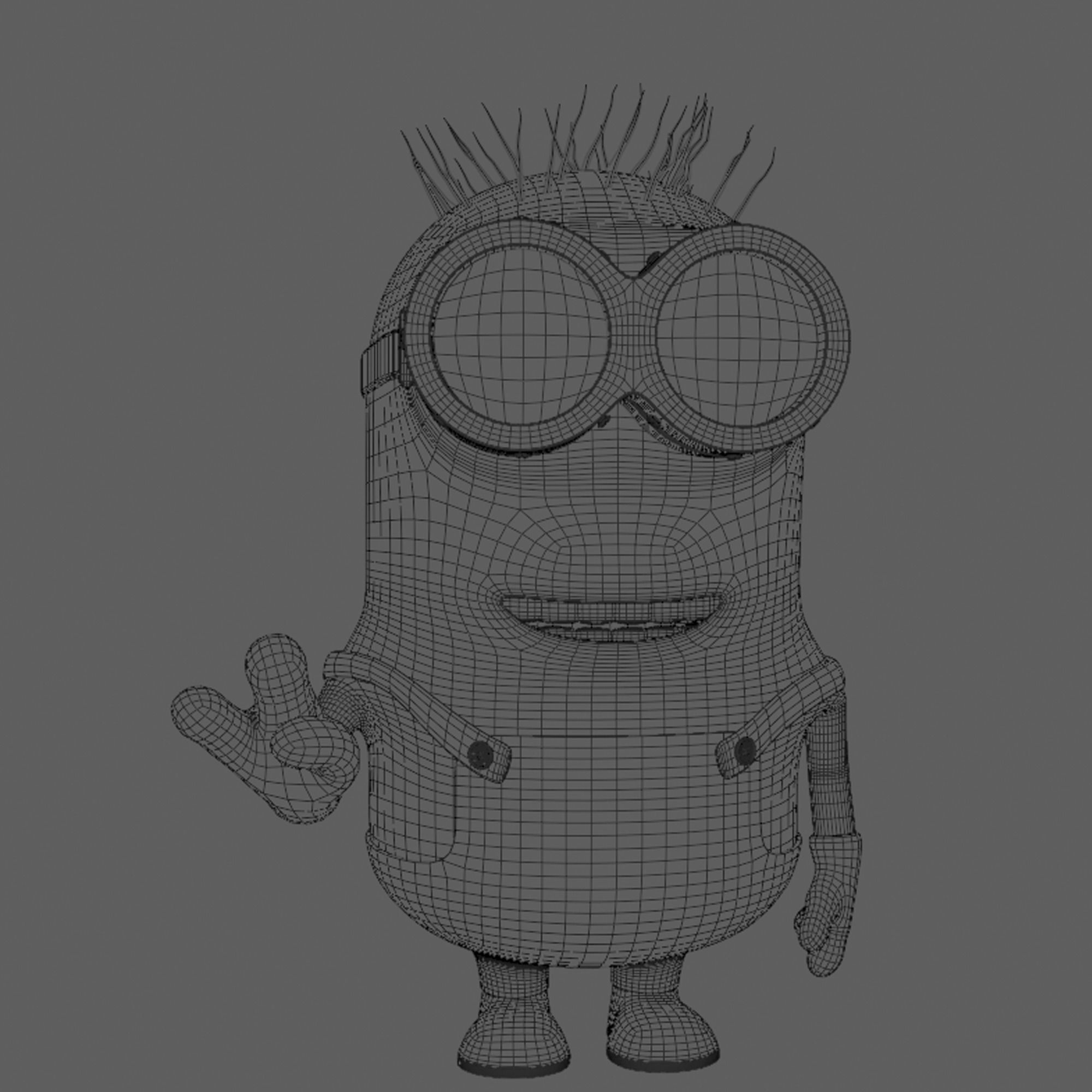 Minion 3D Model Low-poly 3D model_3