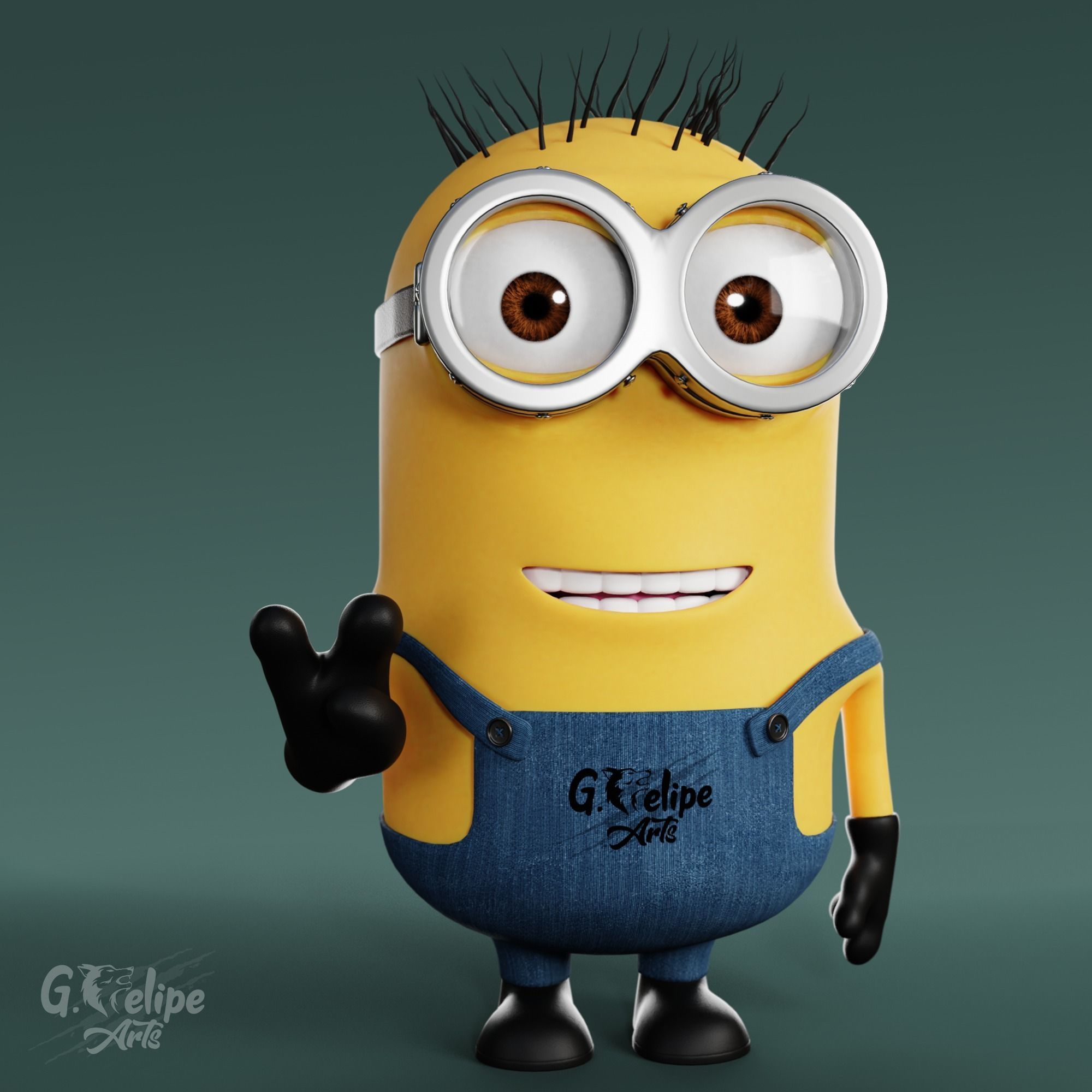 Minion 3D Model Low-poly 3D model_2