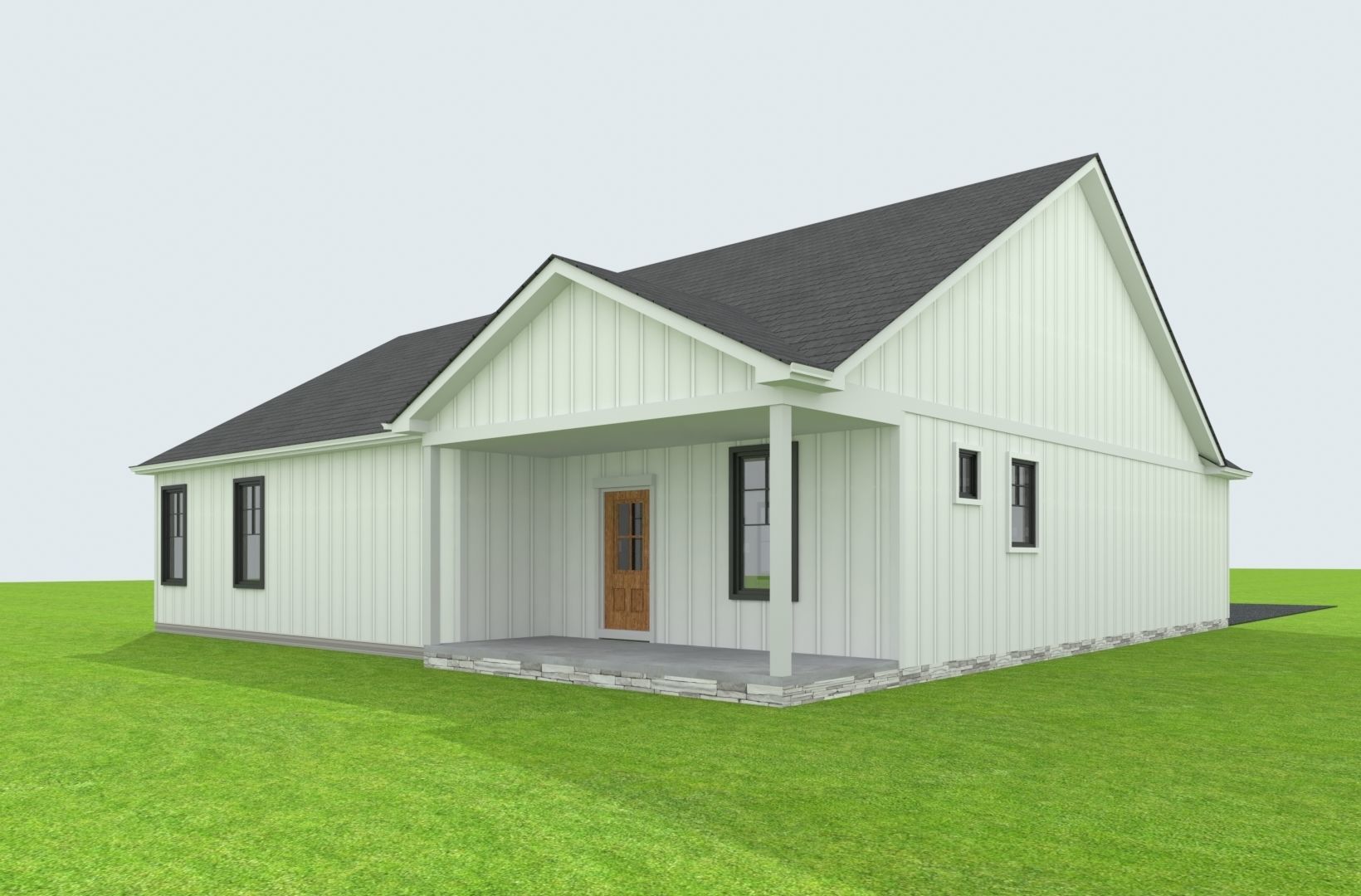 Cape Cod House 30 3D model_7