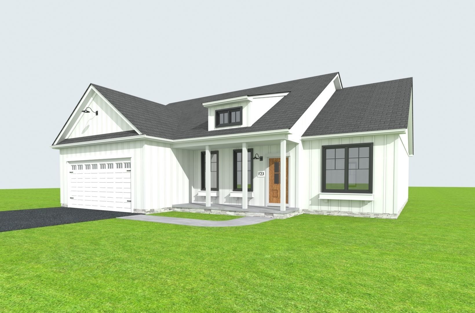 Cape Cod House 30 3D model_2