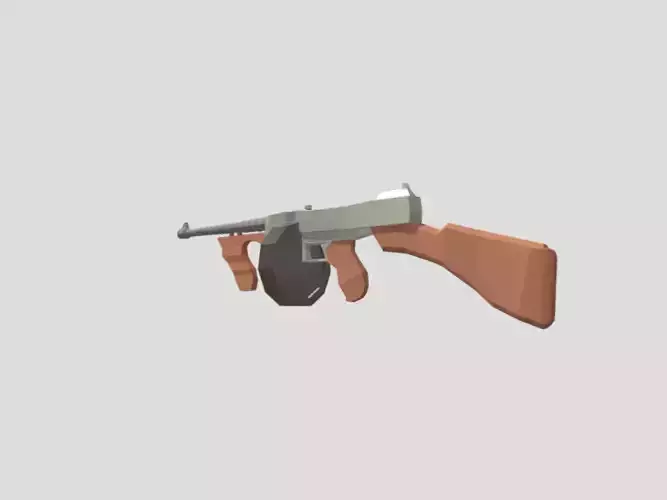 LP Thomson Cartoon Free low-poly 3D model