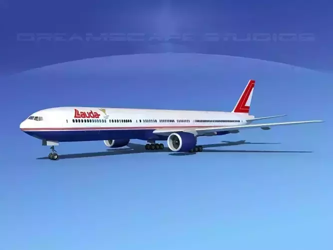 Boeing 777-300 MP Lauda 3D model