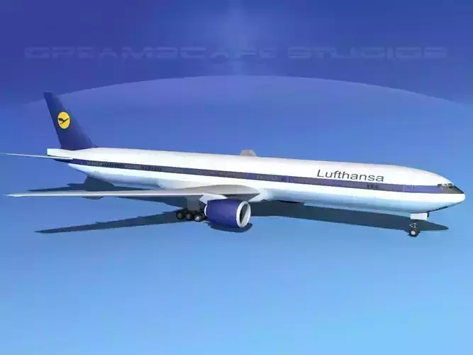 Boeing 777-300 MP Lufthansa 3D model