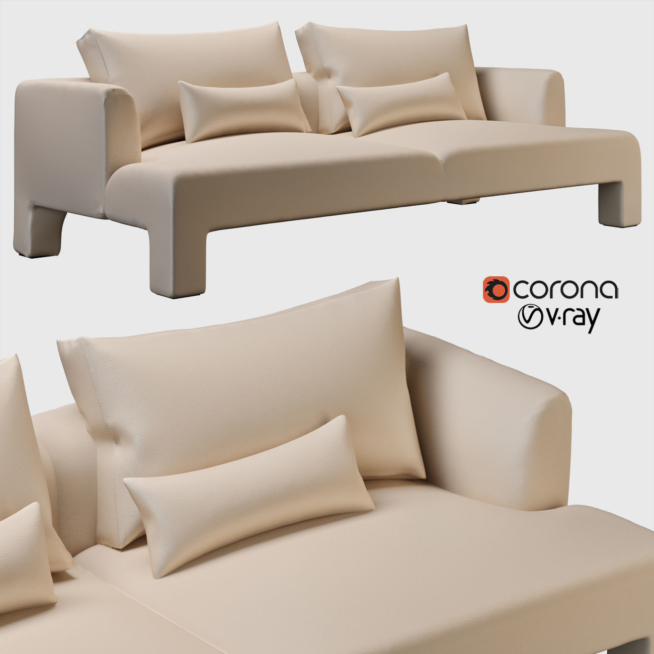 Mod leather 3D model_1