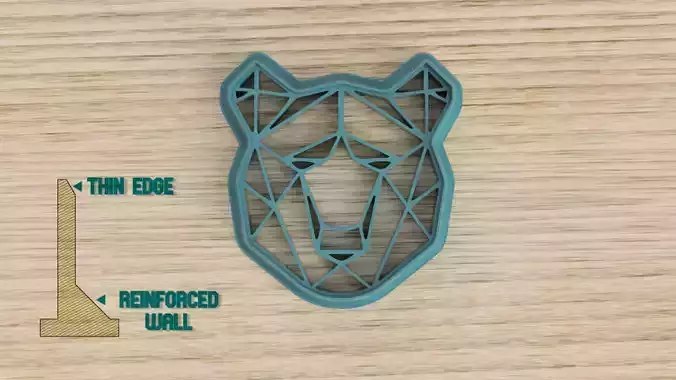 GEOMETRICAL BEAR- COOKIE CUTTER 