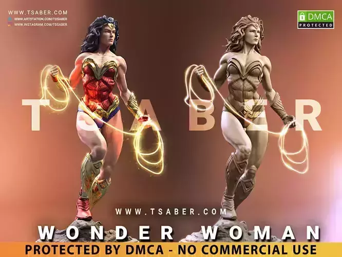 Wonder Woman Statue - DC Comics Collectibles 3D print model
