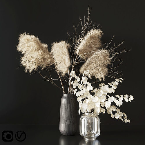 Dry bouquet 02 3D model