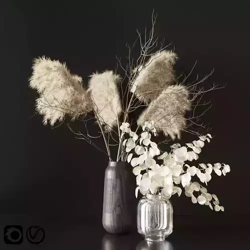 Dry bouquet 02 3D model