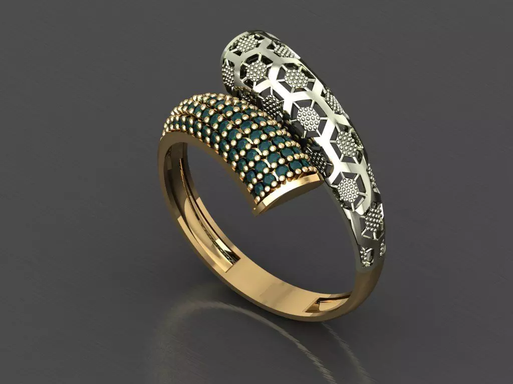 P13- Diamond ring 3D print model_0