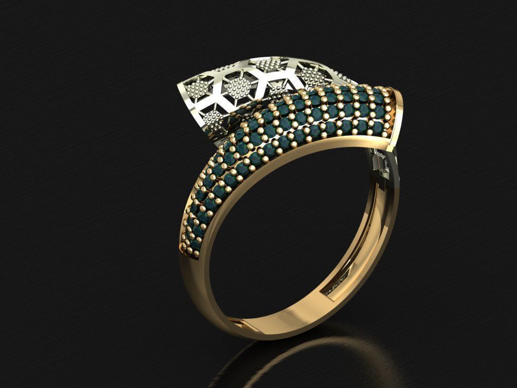 P13- Diamond ring 3D print model_1