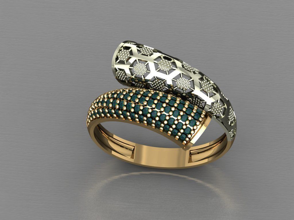 P13- Diamond ring 3D print model_2