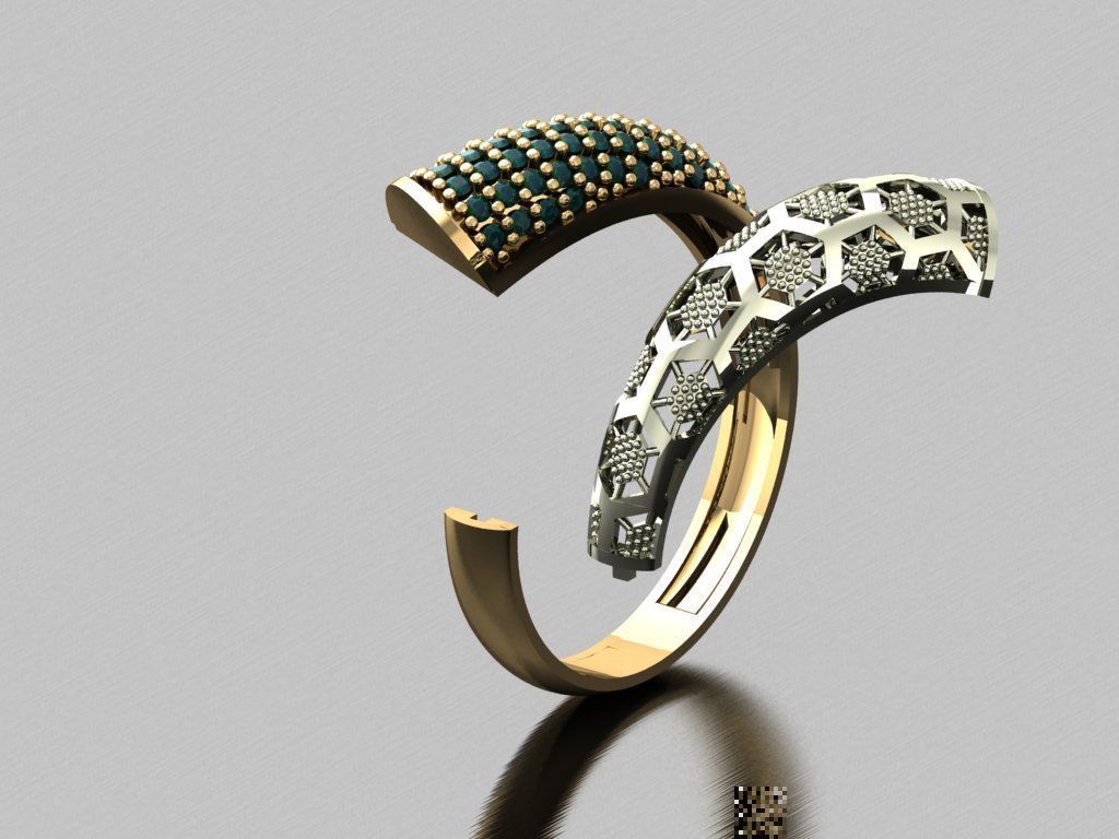 P13- Diamond ring 3D print model_4