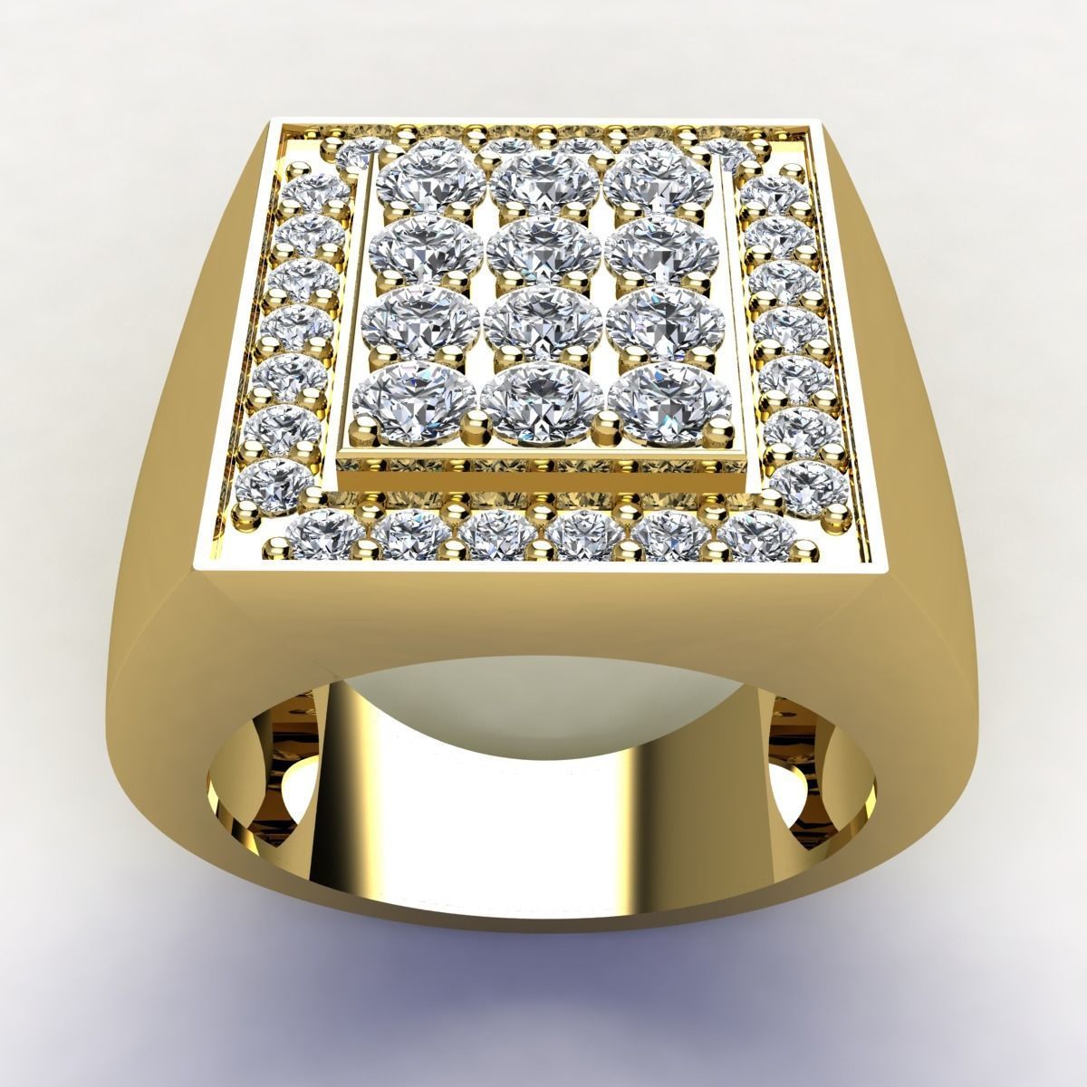 Mens Ring 3D print model_4