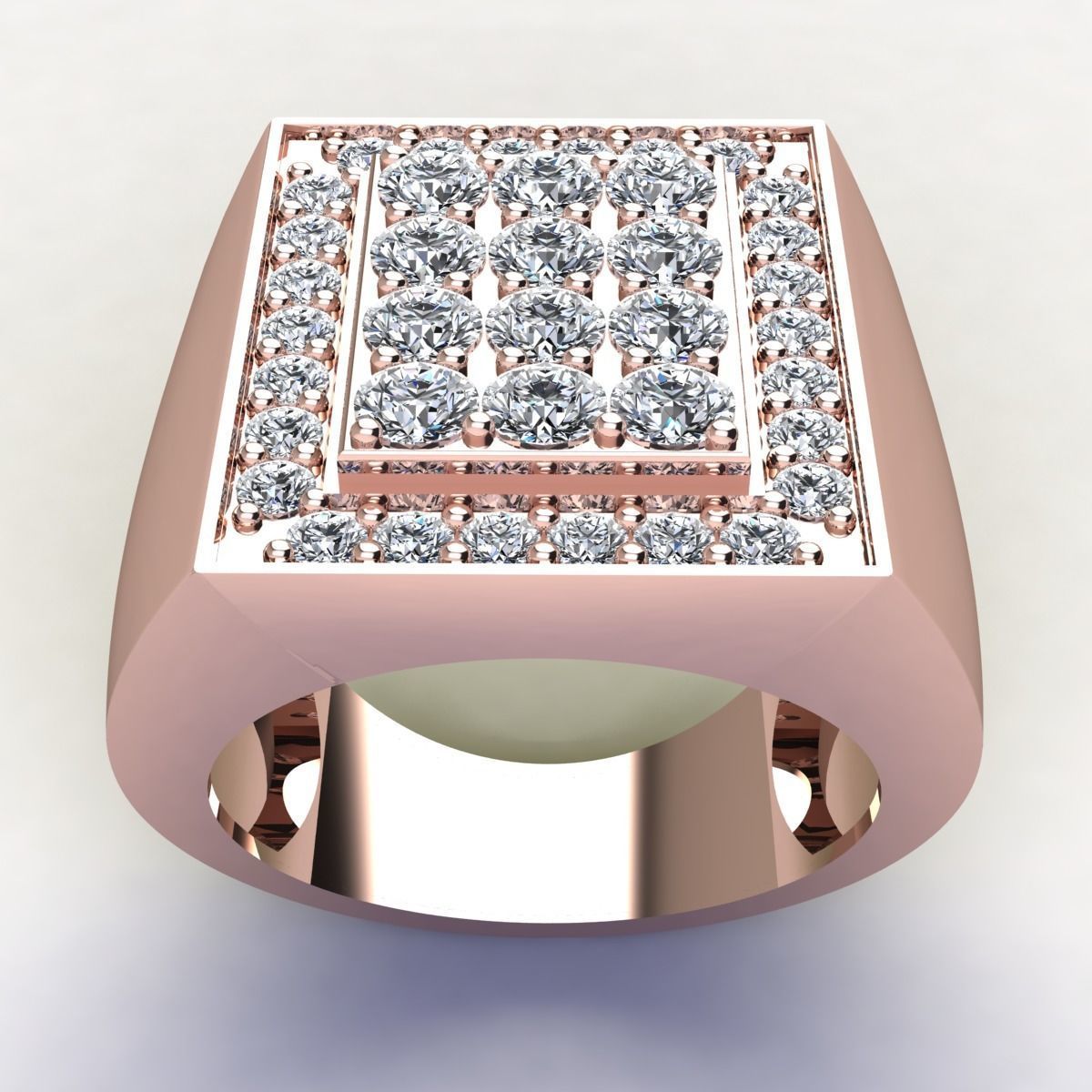 Mens Ring 3D print model_1