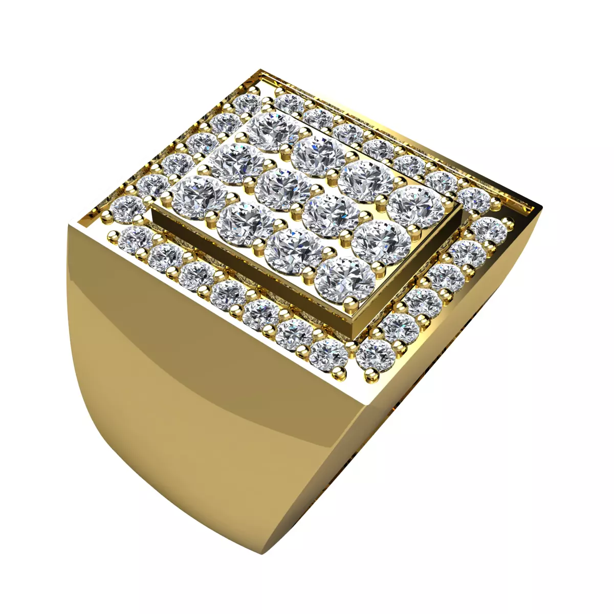 Mens Ring 3D print model_0