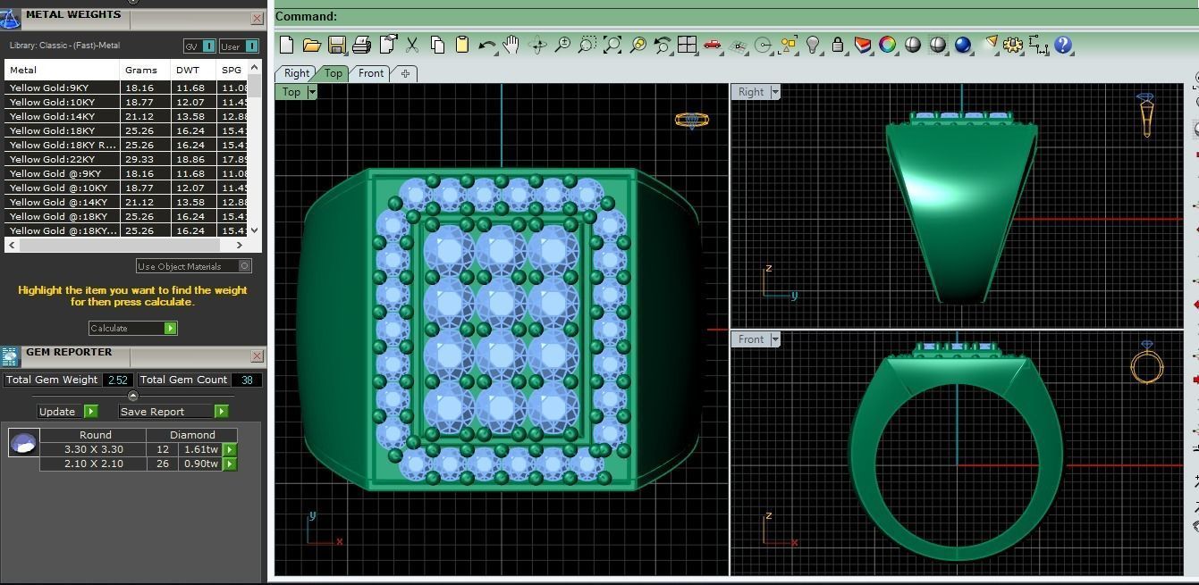 Mens Ring 3D print model_6