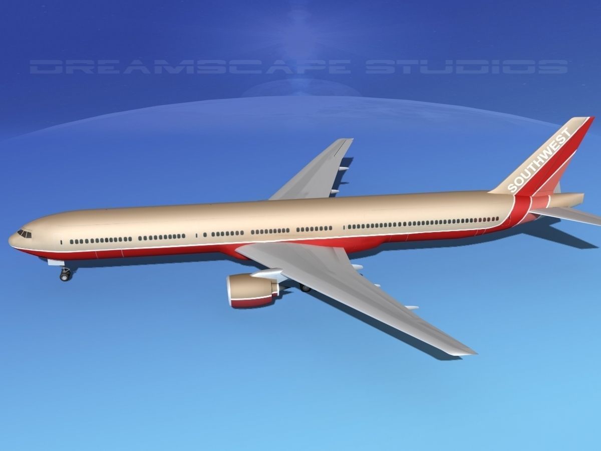 Boeing 777-300 MP Southwest Airlines 3D model_9