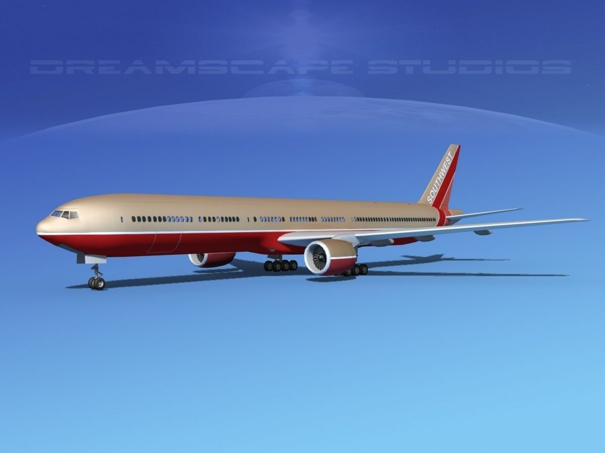 Boeing 777-300 MP Southwest Airlines 3D model_1