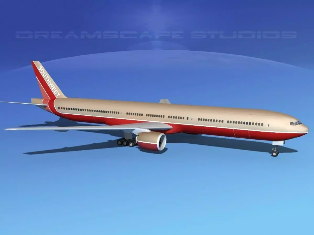 Boeing 777-300 MP Southwest Airlines 3D model_0