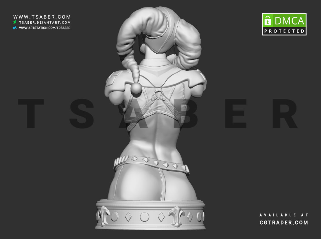 Harley Quinn Bust - DC comics Collectibles 3D print model_13