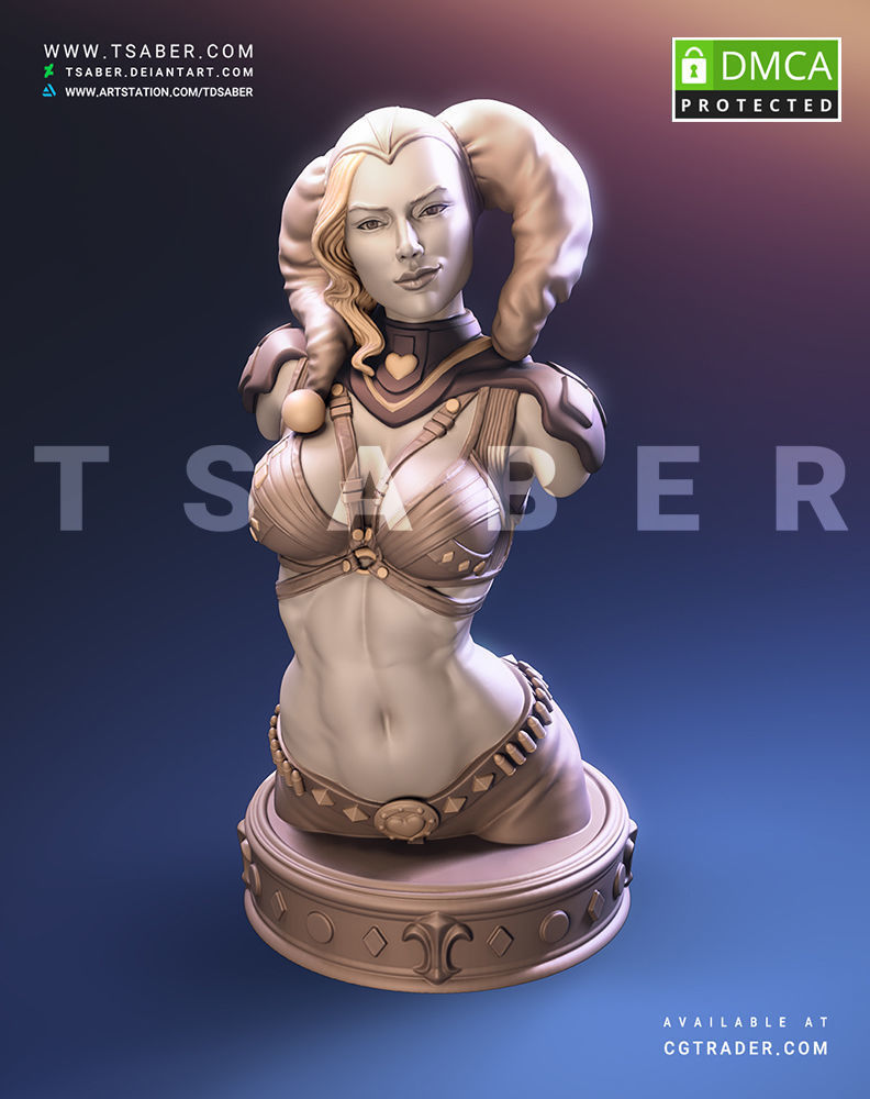 Harley Quinn Bust - DC comics Collectibles 3D print model_3