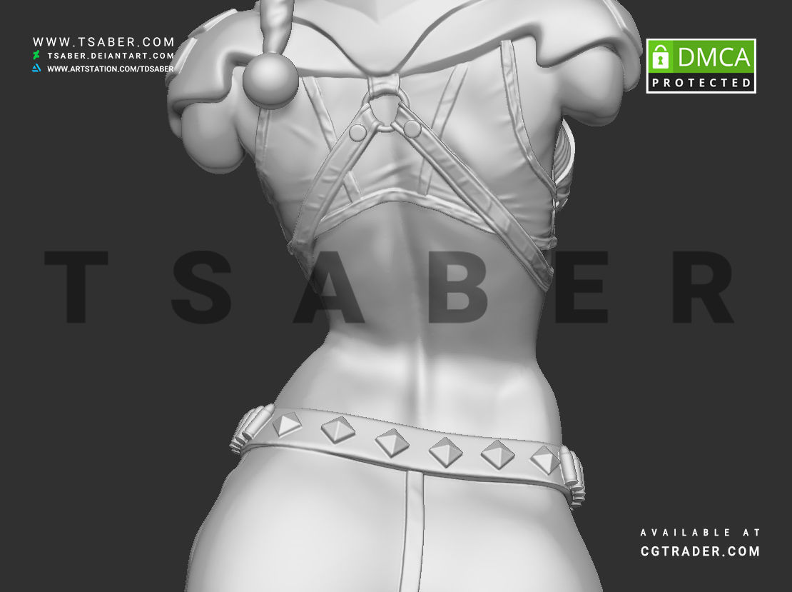 Harley Quinn Bust - DC comics Collectibles 3D print model_22