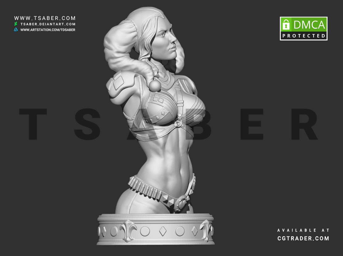 Harley Quinn Bust - DC comics Collectibles 3D print model_15