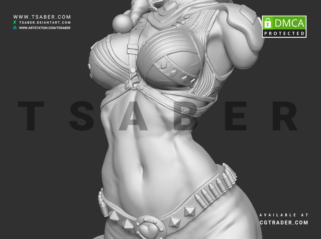 Harley Quinn Bust - DC comics Collectibles 3D print model_18